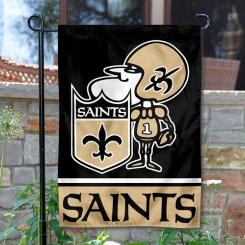 New Orleans Saints Double-Sided Garden Flag 003 (Pls Check Description For Details)